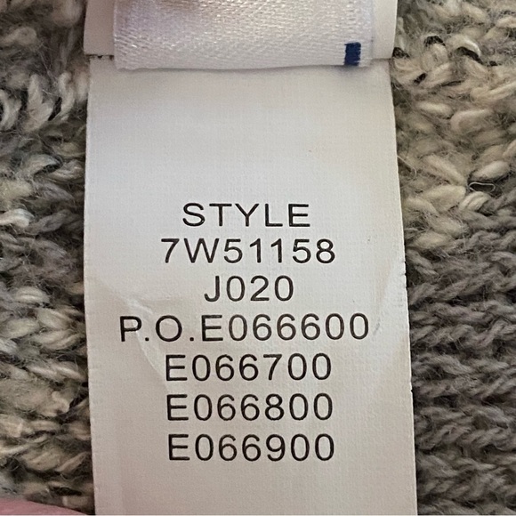 LUCKY BRAND / Intarsia Open Waterfall Cardigan Sweater Boho Aztec Size M - Picture 7 of 8